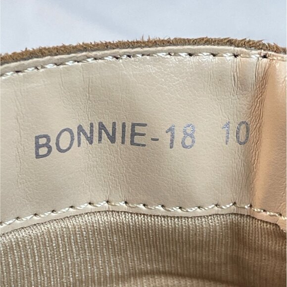 Daily Shoes Women's Brown Suede Bonnie Heeled Booties Sz 10 - Picture 10 of 11